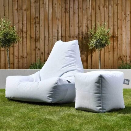 OSLO PASTEL OUTDOOR SOFA WITH STOOL