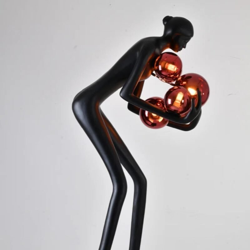 75'' BLACK NOVELTY FLOOR LAMP