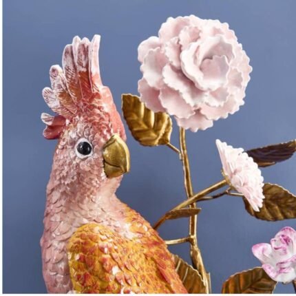 WALL CANDLEHOLDER PARROT HAND-PAINTED