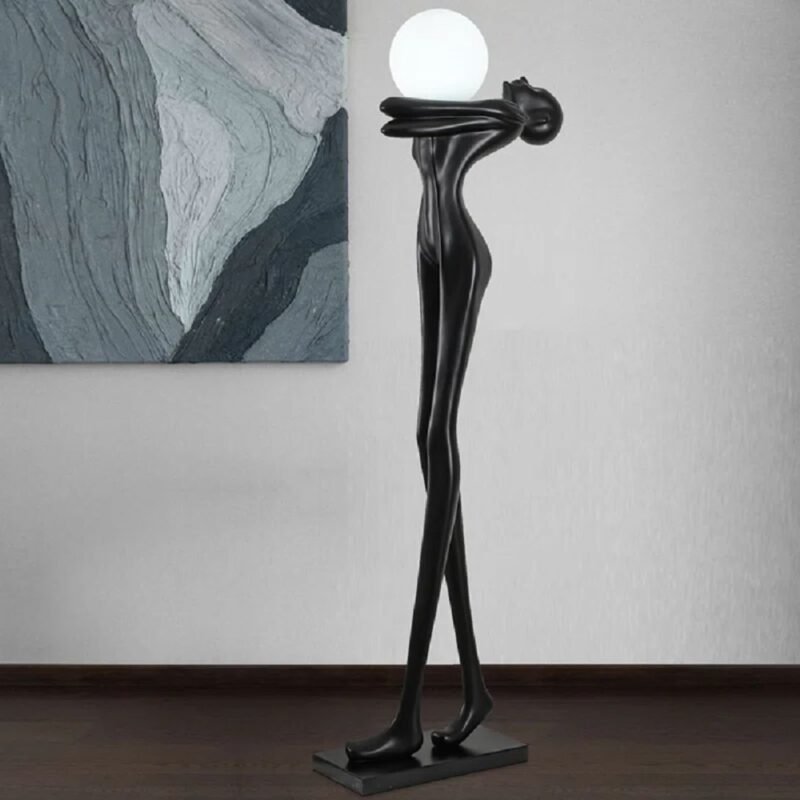 71'' BLACK NOVELTY FLOOR LAMP