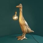 Floor Lamp Duck Ducky Gold