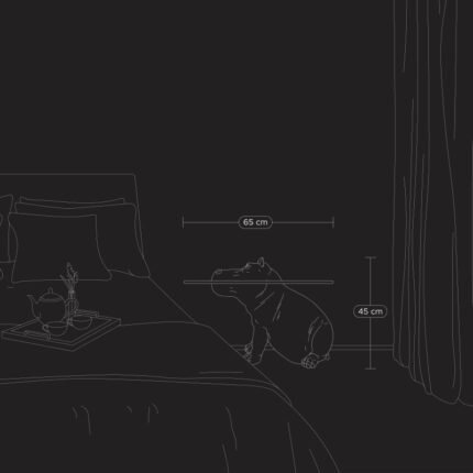 Side Table Hippo Patty Potamus Gold