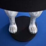 Floor Lamp Rabbit Hiding Silver-Black