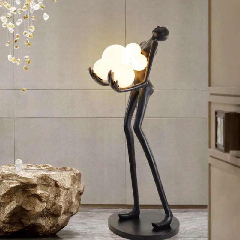 71 BLACK NOVELTY FLOOR LAMP