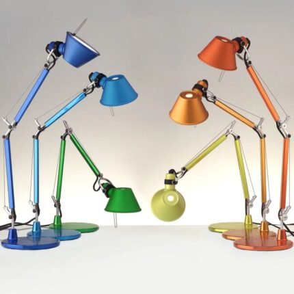 ARTEMIDE TOLOMEO MICRO TABLE LIGHT ANODIZED BLUE