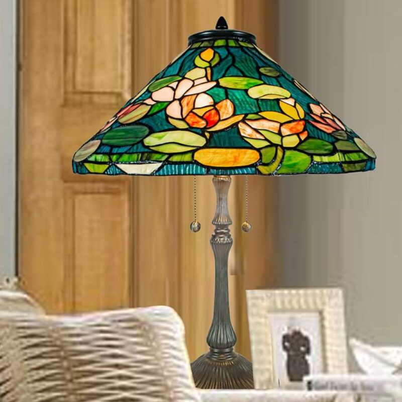 HUNTINGTON BURNISHED FIELDSTONE TABLE LAMP