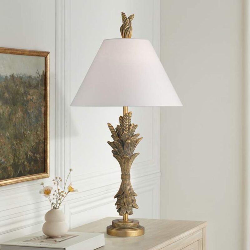 GOLD LEAF FINISH TABLE LAMP