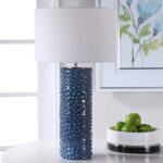 DEEP INDIGO BLUE CERAMIC TABLE LAMP