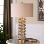 METAL RINGS MODERN COLUMN TABLE LAMP
