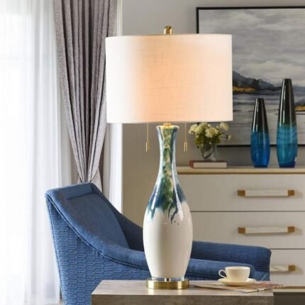 JOSHUA CERAMIC WAVE TABLE LAMP