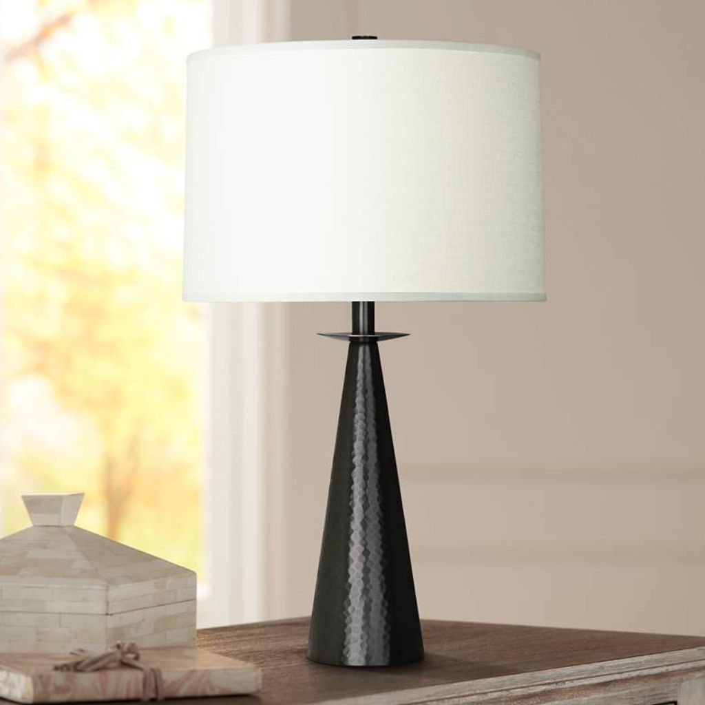 1 DEEP PATINA BRONZE ACCENT TABLE LAMP