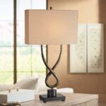UTTERMOST TALEMA TWISTED STEEL BASE TABLE LAMP