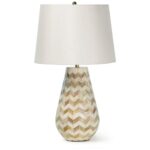 CHEVRON NATURAL ACCENT TABLE LAMP
