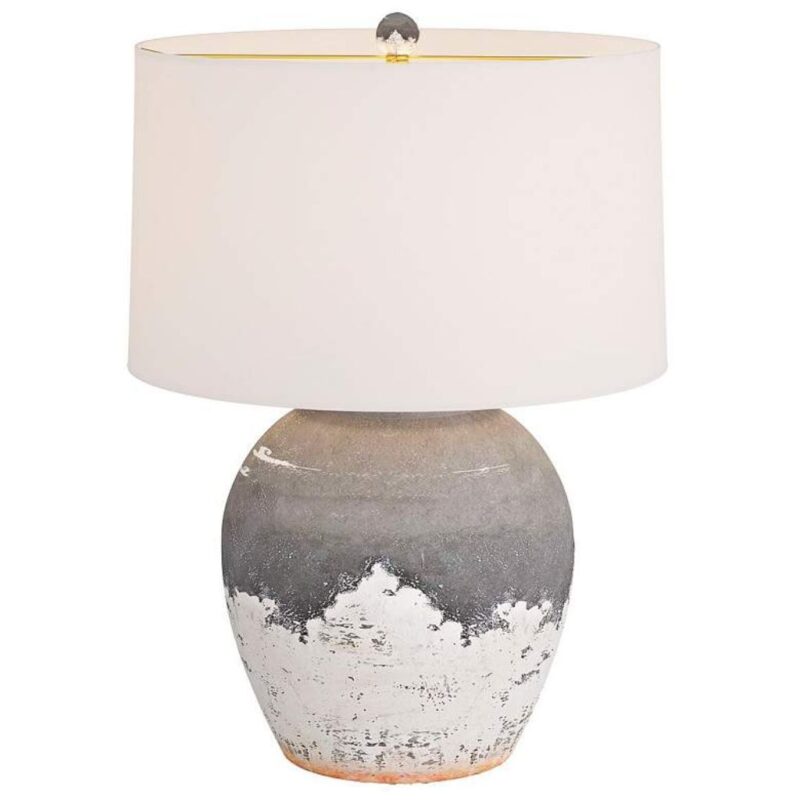 DARK GRAPHITE GRAY MODERN TABLE LAMP