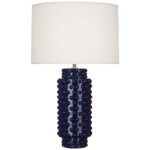 MIDNIGHT BLUE CERAMIC TABLE LAMP