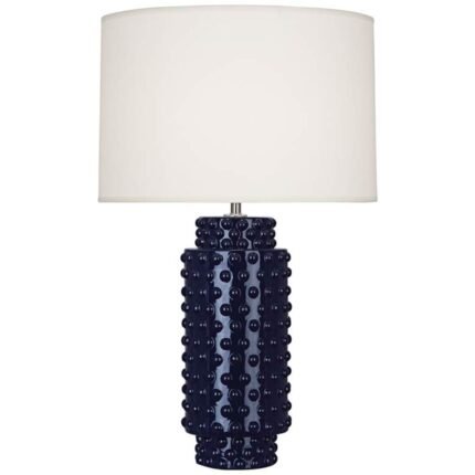 MIDNIGHT BLUE CERAMIC TABLE LAMP