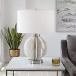 REPETITION WHITE RESIN TABLE LAMP