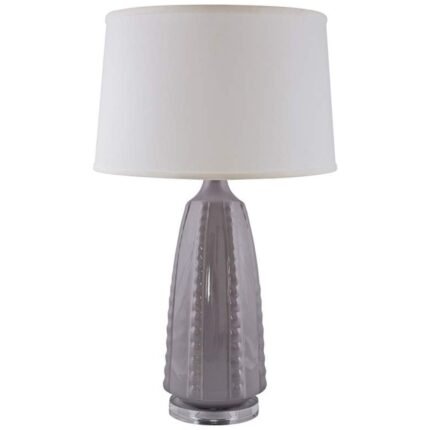 DOTTY GLOSS SWANKY GRAY TABLE LAMP