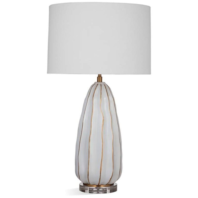 MODERN STYLED WHITE TABLE LAMP