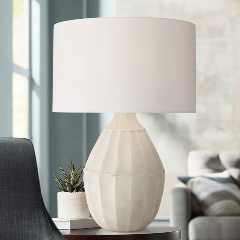 EGG SHELL CERAMIC GOURD TABLE LAMP