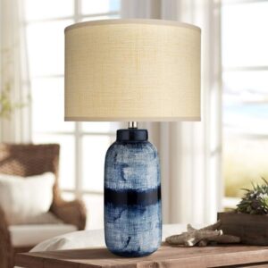 INDIGO BLUE CERAMIC TABLE LAMP