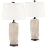 PEBBLED COASTAL MODERN TABLE LAMPS