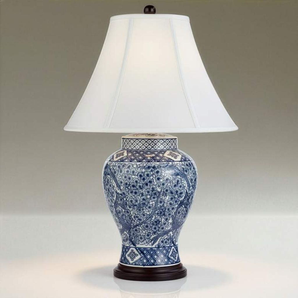 1 BARNES AND IVY SHONNA PORCELAIN TABLE LAMP