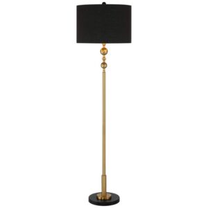 HARLOWE BLACK AND GOLD FLOOR LAMP