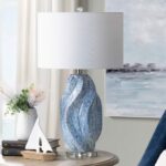 CRESTVIEW HIGH SWIRL CERAMIC TABLE LAMP