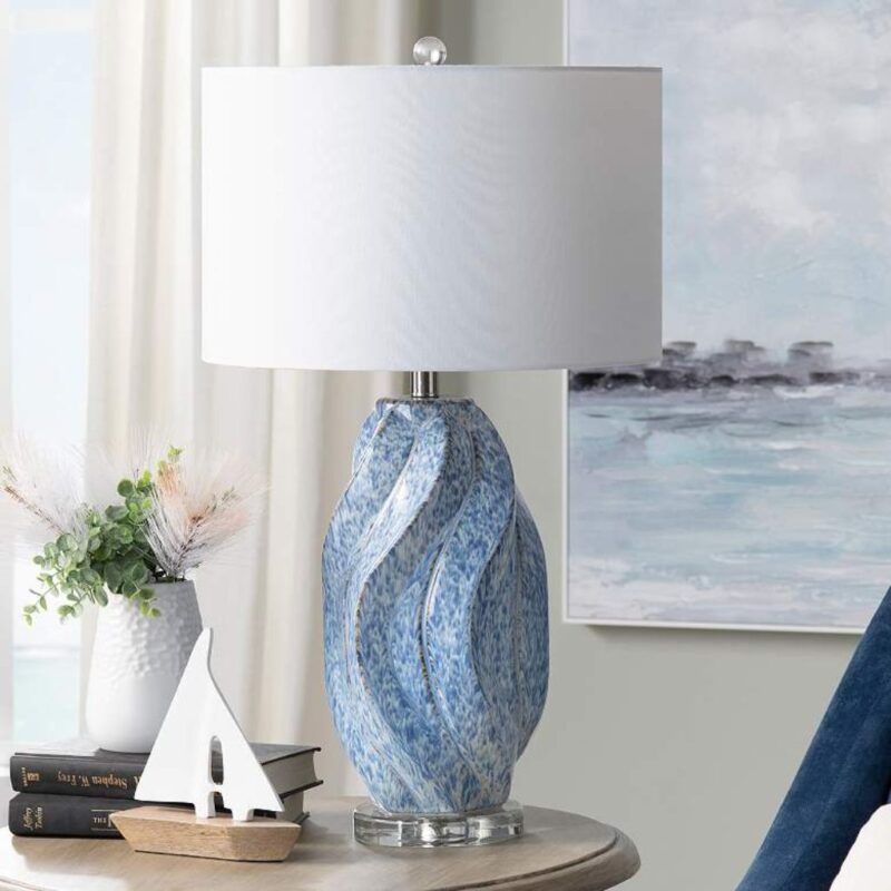 CRESTVIEW HIGH SWIRL CERAMIC TABLE LAMP