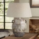 CODY WEATHERED HYDROCAL JUG TABLE LAMP