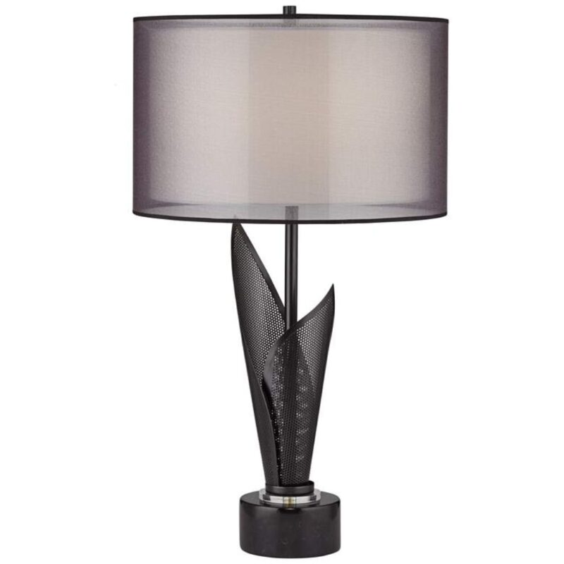 POSSINI DOUBLE SHADE MARBLE SCULPTURE LAMP