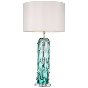 WATER FALL GLASS BLUE TABLE LAMP