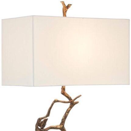 SHADOWS ANTIQUE BRASS TREE TABLE LAMP