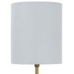BRASS CYLINDER ACCENT TABLE LAMP