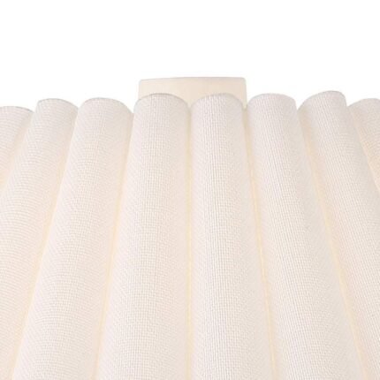 PLEATED SHADE MODERN WHITE TABLE LAMP