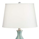 GLASS VASE ACCENT TABLE LAMP WITH TABLE TOP DIMMER
