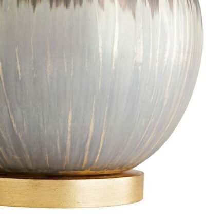 SATIN SILVERED BRONZE MERCURY GLASS TABLE LAMP