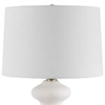 WHITE PORCELAIN TABLE LAMP