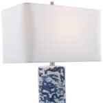 CYLINDER BLUE TABLE LAMP