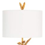 MODERN FLOWER BRASS BUFFET LAMP