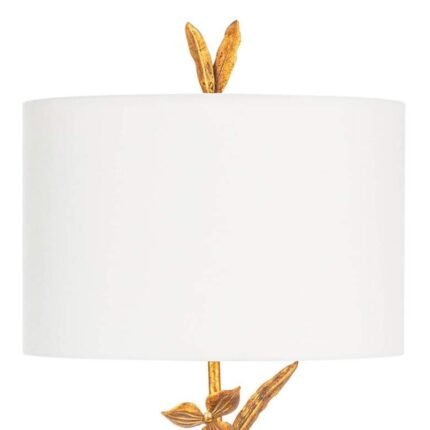 MODERN FLOWER BRASS BUFFET LAMP
