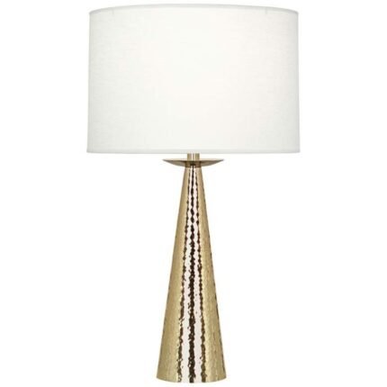 MODERN BRASS COLUMN TABLE LAMP