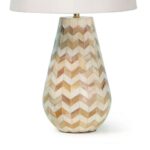 CHEVRON NATURAL ACCENT TABLE LAMP