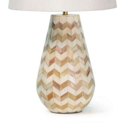 CHEVRON NATURAL ACCENT TABLE LAMP
