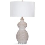 BOHO STYLED WHITE TABLE LAMP
