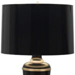 ANNIKA BRASS AND BLACK TRADITIONAL TABLE LAMP