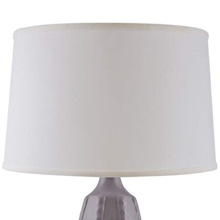 DOTTY GLOSS SWANKY GRAY TABLE LAMP