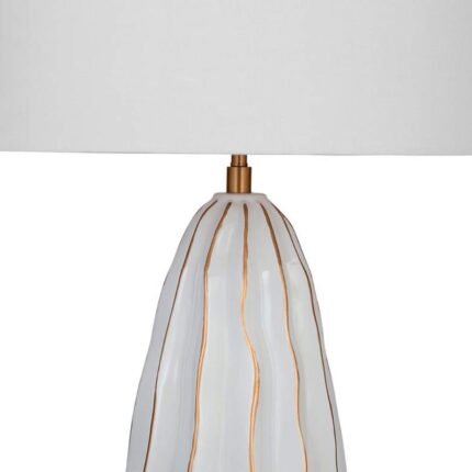 MODERN STYLED WHITE TABLE LAMP