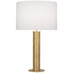 MODERN BRASS METAL COLUMN TABLE LAMP